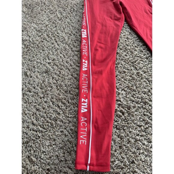 ZYIA Active Leggings Pink Red Size 6-8 Lot Of 3 Activewear Yoga Outdoor Running - Picture 5 of 16